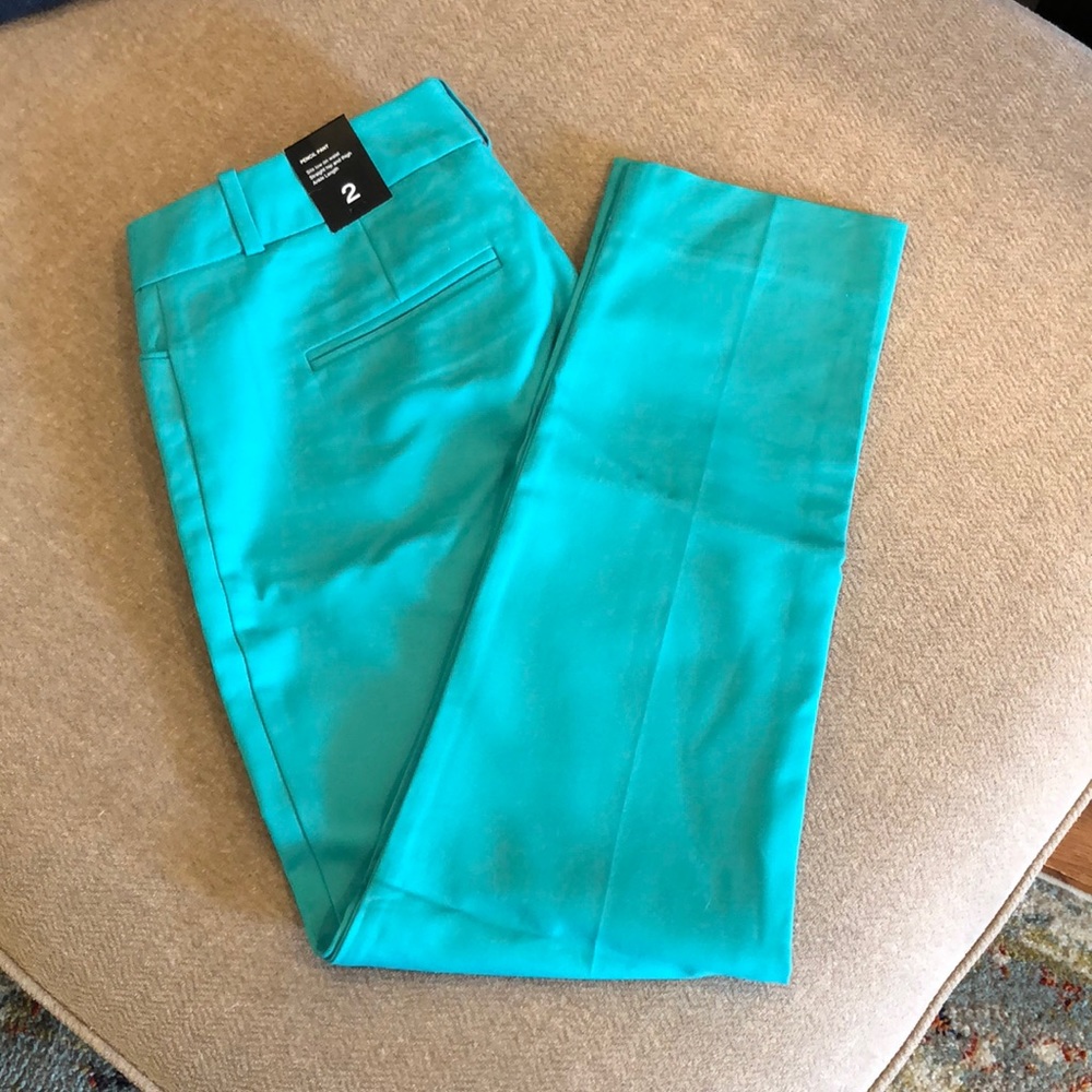 NWT The Limited Pencil Pant, Jade Green.